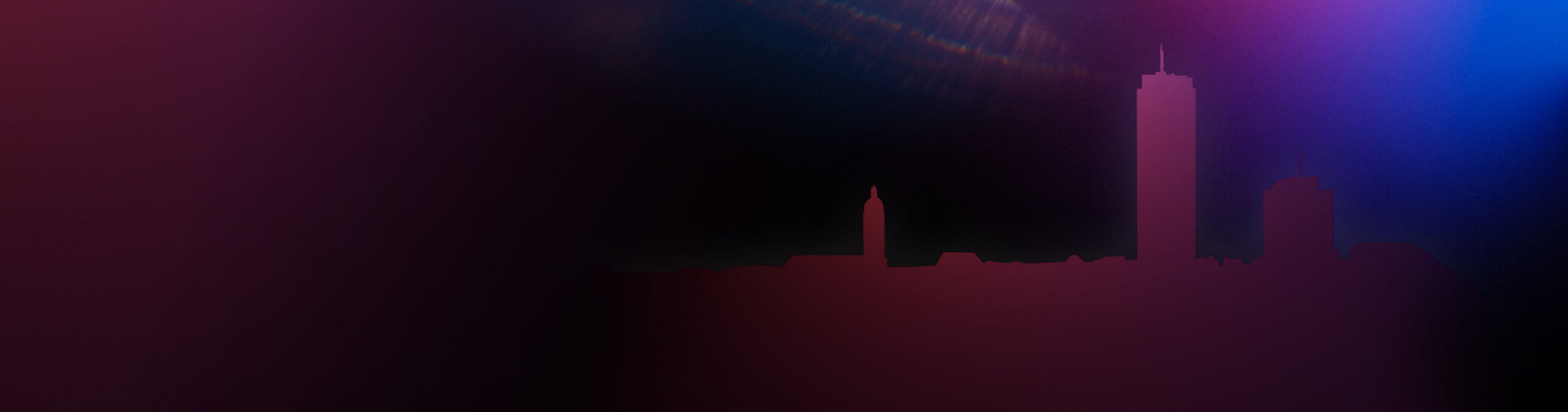 Abstrakte Skyline-Silhouette von Jena mit dunklen Farbverläufen