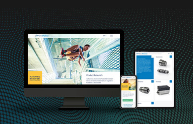 Darstellung der MetisMotion Website und Produktdarstellung auf Desktop, Tablet und Smartphone