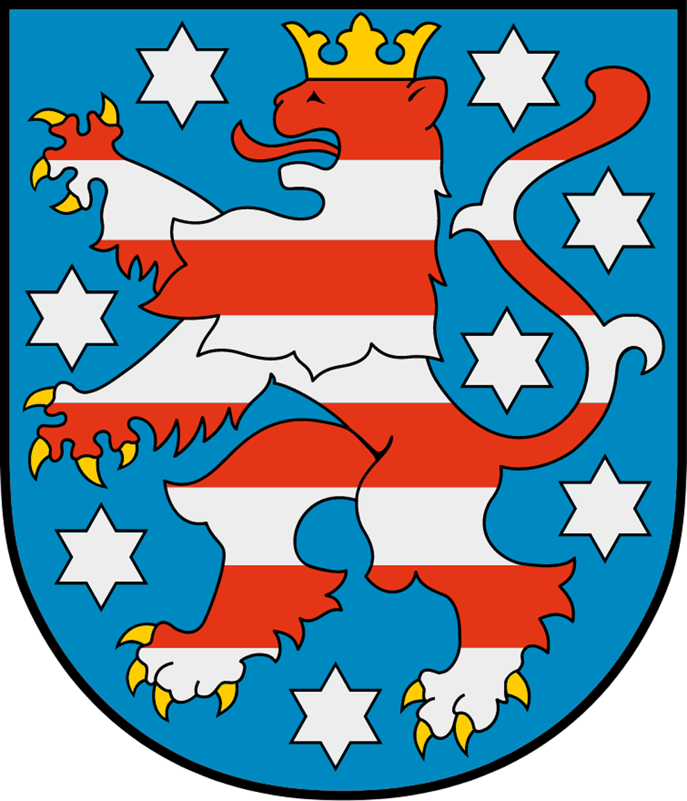Wappen des Freistaats Thüringen