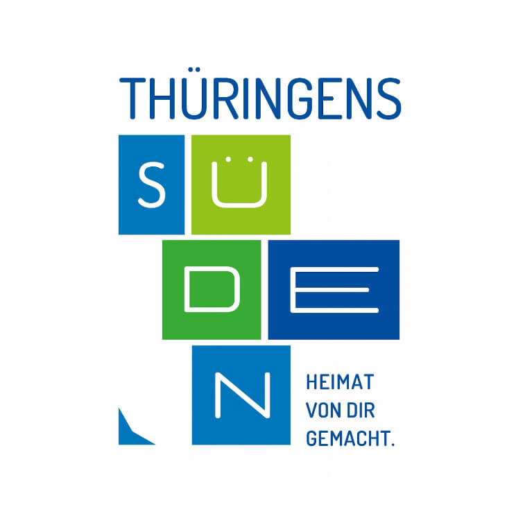 Logo der Standortmarke Thüringens Süden mit Claim „Heimat von dir gemacht“ für Regionalmarketing und Fachkräftegewinnung